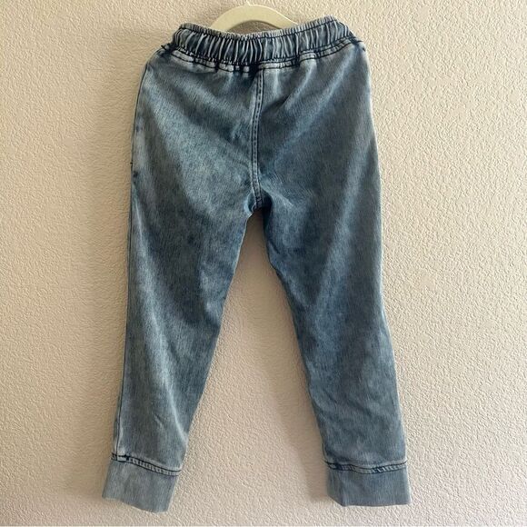 Levi’s Cotton Blend Denim Slim Fit Joggers Girls 5-6 Yrs Old EUC - Picture 4 of 6